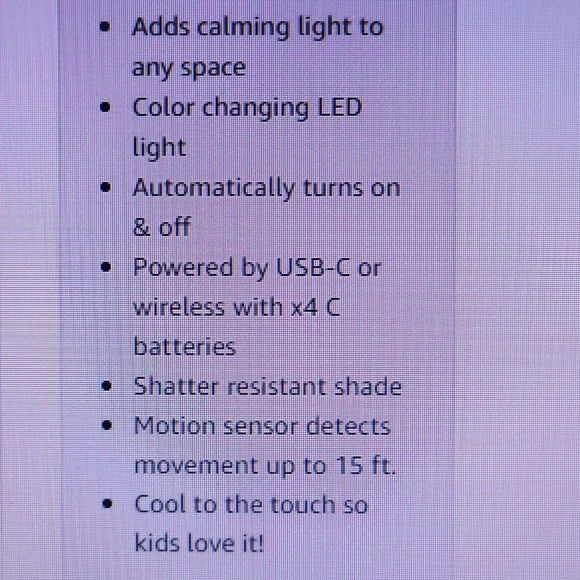 Sensor Brite Dream Glow Night Lamp Motion Sensing Color changing LED Tab… - Picture 15 of 17